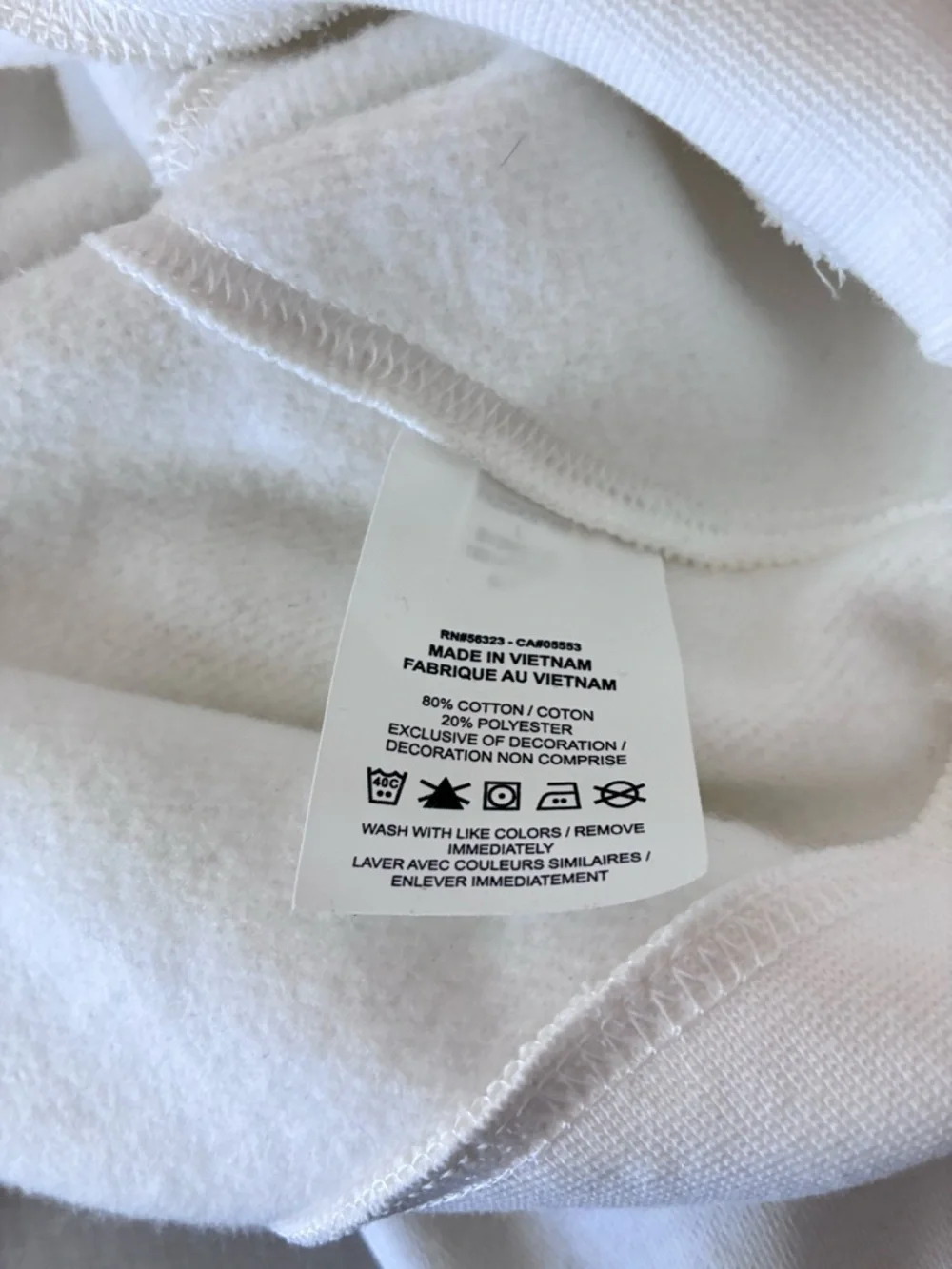 NWOT Nike Men’s White Fleece Crewneck
